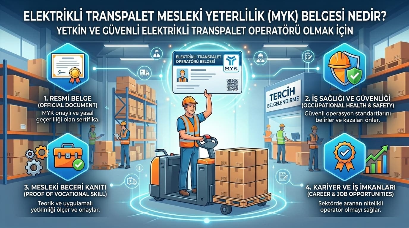 Elektrikli Transpalet MYK Belgesi Nedir?